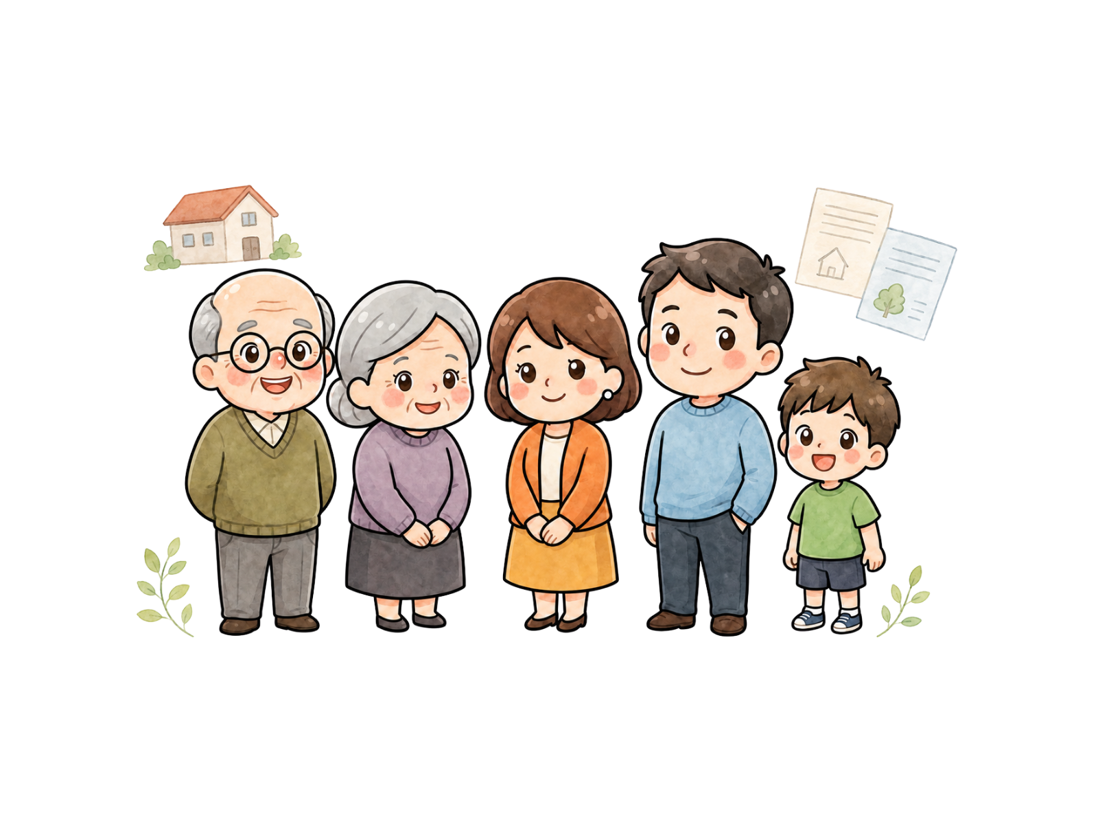 相談前に確認したい家族の状況を表したイラスト