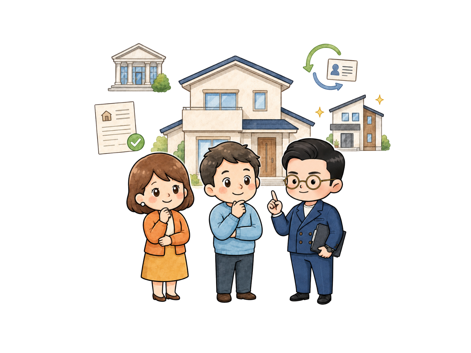 住宅ローンや引っ越しに伴う登記について案内するまりも先生